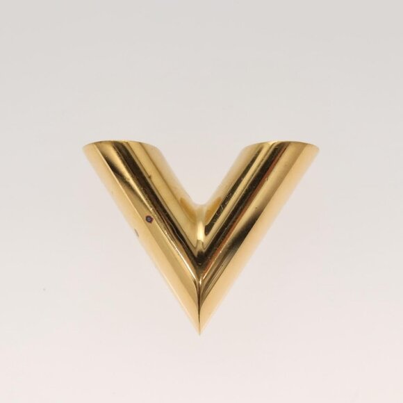 LOUIS VUITTON Essential V Necklace metal Gold - Picture 14 of 15